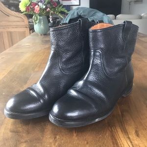 Flat Leather Madewell Booties